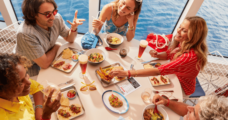 Casual dining onboard Virgin Voyages