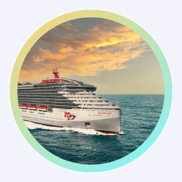 Valiant Lady sailing around the Med