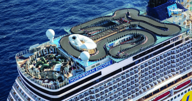 A go-karting track at sea! Onboard NCL Encore